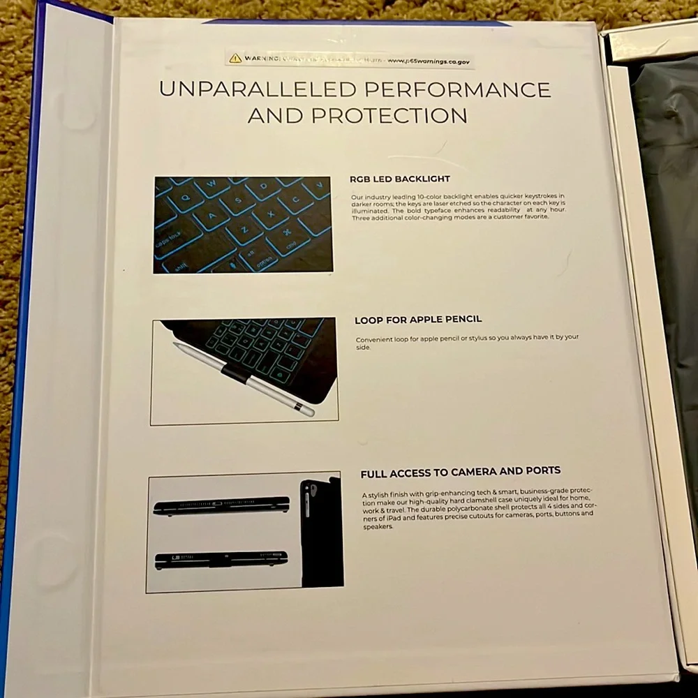 Flexbook touch 6 in 1 keyboard case